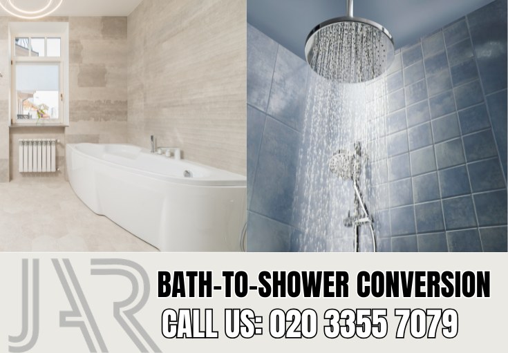 Bath to Shower Conversion by Teddington Bathroom Fitters